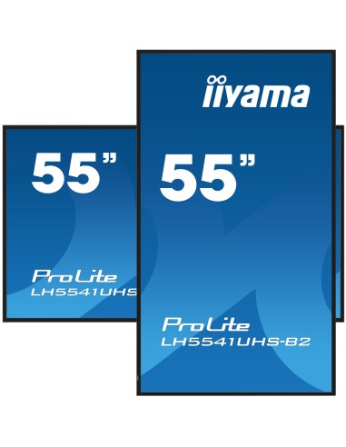 iiyama LH5541UHS-B2 pantalla de señalización Diseño de quiosco 138,7 cm (54.6") LCD 500 cd   m² 4K Ultra HD Negro Procesador