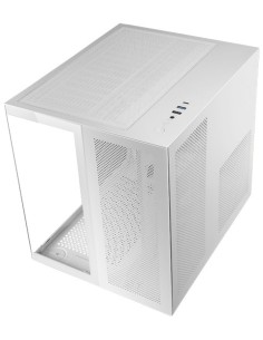 Mars Gaming MC-NOVAM, Caja Compacta Custom MicroATX, Doble Ventana Cristal Templado Continuo, Estructura Modular Doble Cámara,