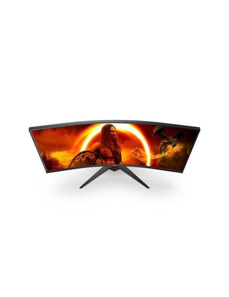 AOC G2 CU34G2XE BK pantalla para PC 86,4 cm (34") 3440 x 1440 Pixeles Wide Quad HD LCD Negro, Rojo