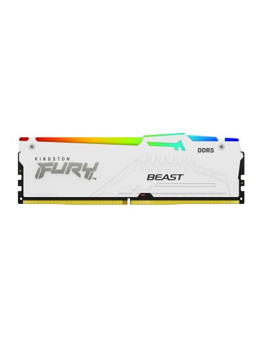 Kingston Technology FURY Beast 16GB 6000MT s DDR5 CL30 DIMM White RGB EXPO