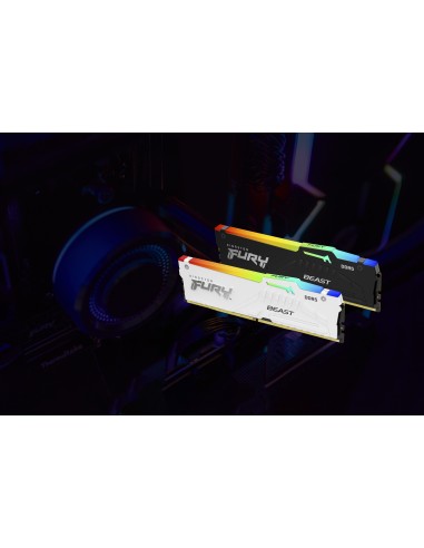 Kingston Technology FURY Beast 32GB 6000MT s DDR5 CL30 DIMM White RGB EXPO