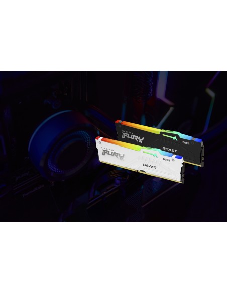 Kingston Technology FURY Beast 32GB 6000MT s DDR5 CL30 DIMM White RGB EXPO