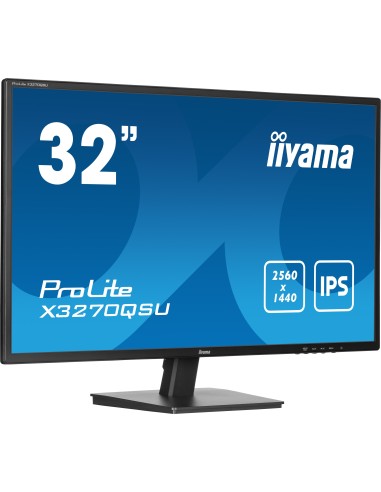 iiyama ProLite X3270QSU-B1 pantalla para PC 80 cm (31.5") 2560 x 1440 Pixeles Wide Quad HD LED Negro
