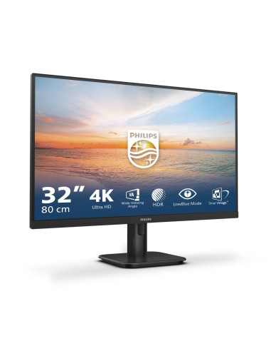 Philips 1000 series 32E1N1800LA 00 pantalla para PC 80 cm (31.5") 3840 x 2160 Pixeles 4K Ultra HD LCD Negro
