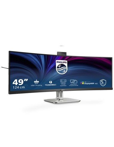 Philips 49B2U6903CH 00 pantalla para PC 124 cm (48.8") 5120 x 1440 Pixeles Dual QHD LCD Gris