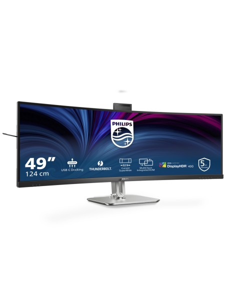 Philips 49B2U6903CH 00 pantalla para PC 124 cm (48.8") 5120 x 1440 Pixeles Dual QHD LCD Gris