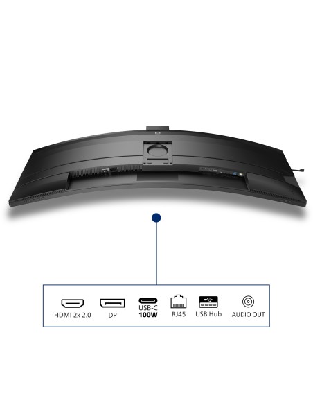 Philips 49B2U6903CH 00 pantalla para PC 124 cm (48.8") 5120 x 1440 Pixeles Dual QHD LCD Gris