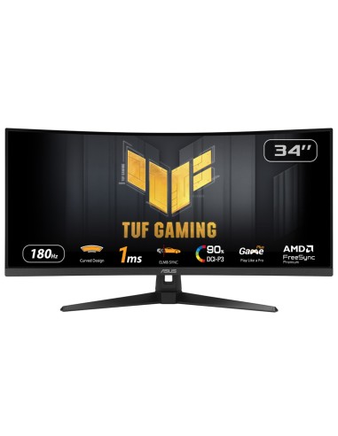 ASUS TUF Gaming VG34VQ3B pantalla para PC 86,4 cm (34") 3440 x 1440 Pixeles UltraWide Quad HD LED Negro