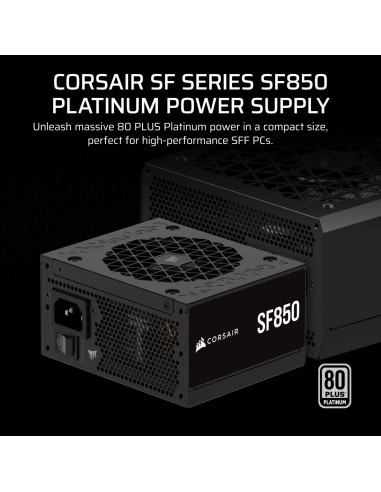 Corsair SF Series CP-9020256-EU unidad de fuente de alimentación 850 W 24-pin ATX SFX Negro
