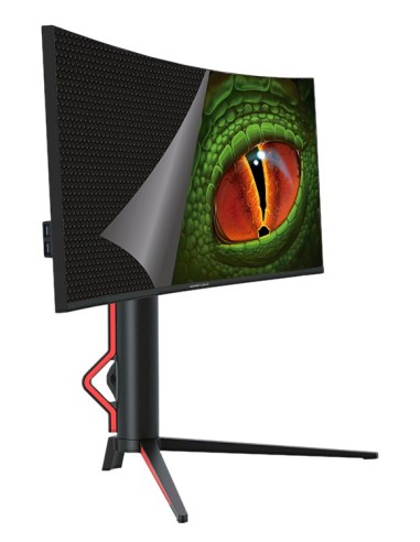KeepOut XGM34UW pantalla para PC 86,4 cm (34") 3440 x 1440 Pixeles UltraWide Quad HD LED Negro, Rojo