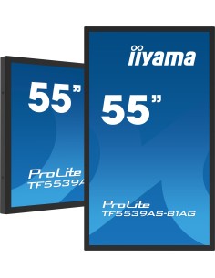iiyama TF5539AS-B1AG pantalla de señalización Diseño de quiosco 138,7 cm (54.6") LED 435 cd   m² 4K Ultra HD Negro Pantalla