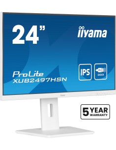 iiyama ProLite XUB2497HSN-W2 pantalla para PC 60,5 cm (23.8") 1920 x 1080 Pixeles Full HD LED Blanco