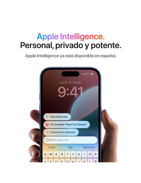 Apple iPhone 16 15,5 cm (6.1") SIM doble iOS 18 5G USB Tipo C 128 GB Blanco