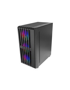 Mars Gaming MC-VAULT, Caja Gaming ATX, 4x Ventiladores ARGB 120mm, Panel Frontal Mesh con Diseño Vertical, Ventana Lateral 2