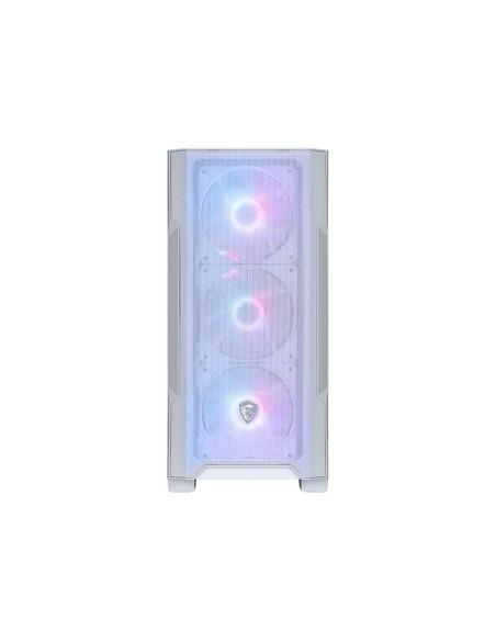 MSI MAG Forge M100R Micro Torre Transparente, Blanco