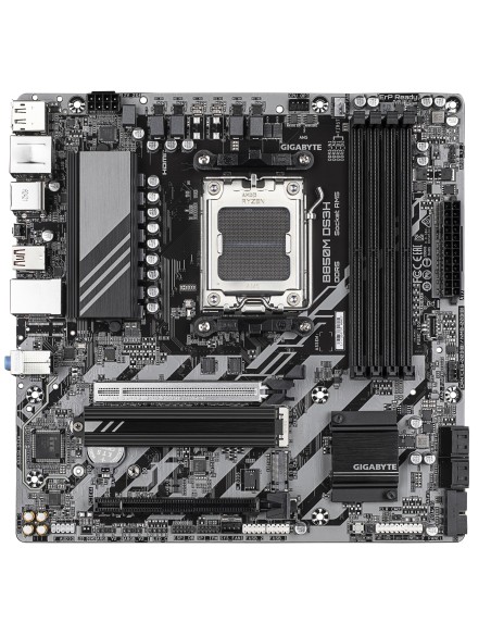 GIGABYTE B850M DS3H Placa Base - Procesadores AMD Ryzen Serie 9000, 16+2+2 fases VRM digitales, hasta 8200MHz DDR5 (OC), 1xPCIe