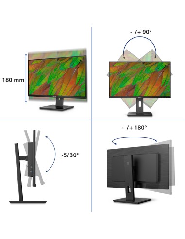 Philips 3000 series 32B1U3900 00 pantalla para PC 80 cm (31.5") 3840 x 2160 Pixeles 4K Ultra HD LCD Negro