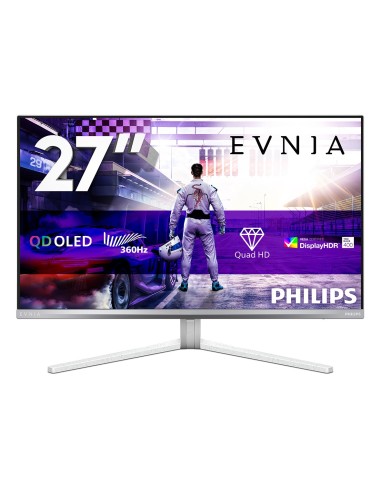 Philips Evnia 8000 27M2N8500 00 pantalla para PC 67,3 cm (26.5") 2560 x 1440 Pixeles Quad HD QD-OLED Blanco