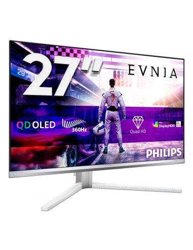 Philips Evnia 8000 27M2N8500 00 pantalla para PC 67,3 cm (26.5") 2560 x 1440 Pixeles Quad HD QD-OLED Blanco