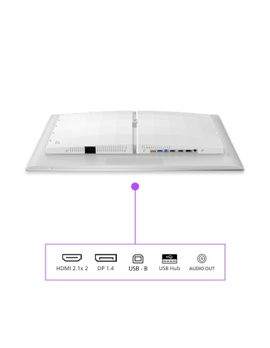 Philips Evnia 8000 27M2N8500 00 pantalla para PC 67,3 cm (26.5") 2560 x 1440 Pixeles Quad HD QD-OLED Blanco
