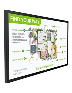 Philips 3000 series 55BDL3751T 00 pantalla de señalización Panel plano interactivo 138,4 cm (54.5") LCD Wifi 450 cd   m² 4K
