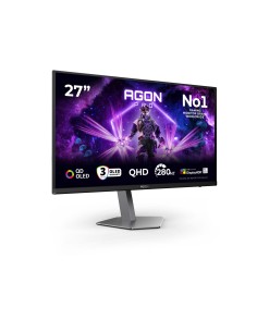 AOC AGON PRO AG276QZD2 pantalla para PC 67,3 cm (26.5") 2560 x 1440 Pixeles Quad HD QD-OLED Negro, Gris 2