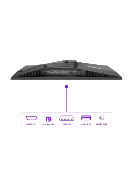 AOC AGON PRO AG276QZD2 pantalla para PC 67,3 cm (26.5") 2560 x 1440 Pixeles Quad HD QD-OLED Negro, Gris