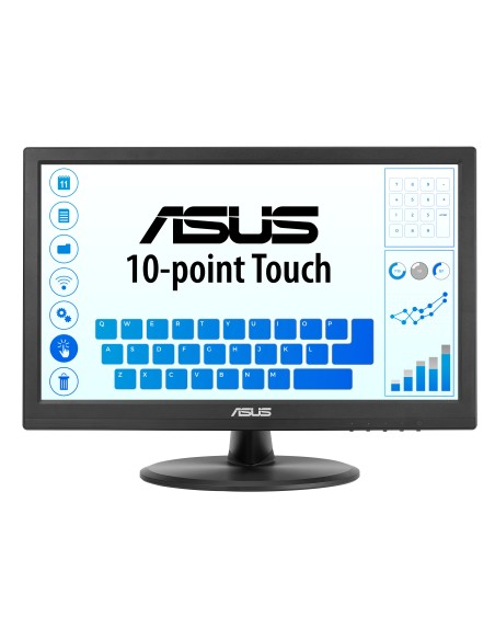 ASUS Touch VT169HE pantalla para PC 39,6 cm (15.6") 1920 x 1080 Pixeles Full HD LED Pantalla táctil Mesa Negro