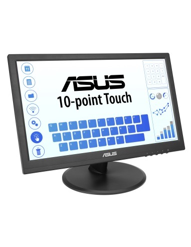 ASUS Touch VT169HE pantalla para PC 39,6 cm (15.6") 1920 x 1080 Pixeles Full HD LED Pantalla táctil Mesa Negro