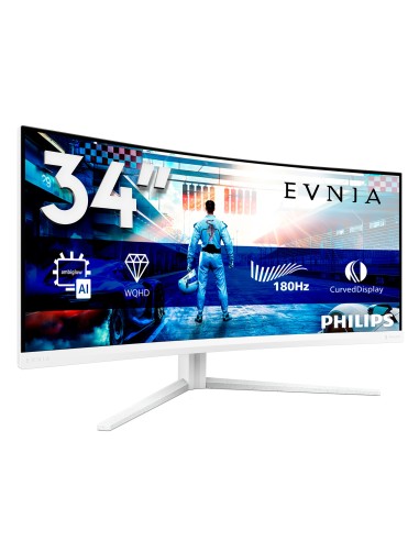 Philips Evnia 5000 34M2C5501A 00 pantalla para PC 86,4 cm (34") 3440 x 1440 Pixeles Wide Quad HD LCD Blanco