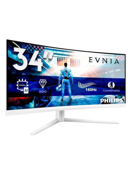 Philips Evnia 5000 34M2C5501A 00 pantalla para PC 86,4 cm (34") 3440 x 1440 Pixeles Wide Quad HD LCD Blanco