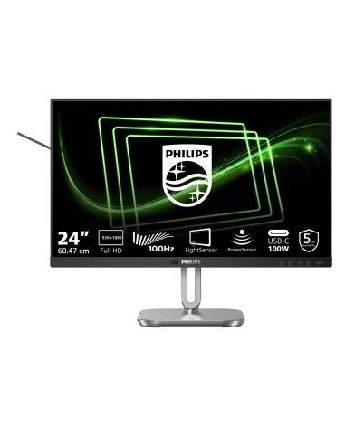 Philips 5000 series 24B2G5301 00 pantalla para PC 60,5 cm (23.8") 1920 x 1080 Pixeles Full HD LCD Negro