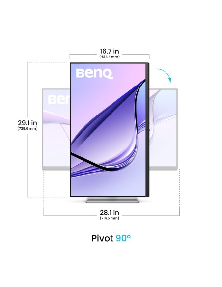 BenQ MA320U pantalla para PC 80 cm (31.5") 3840 x 2160 Pixeles 4K Ultra HD Plata