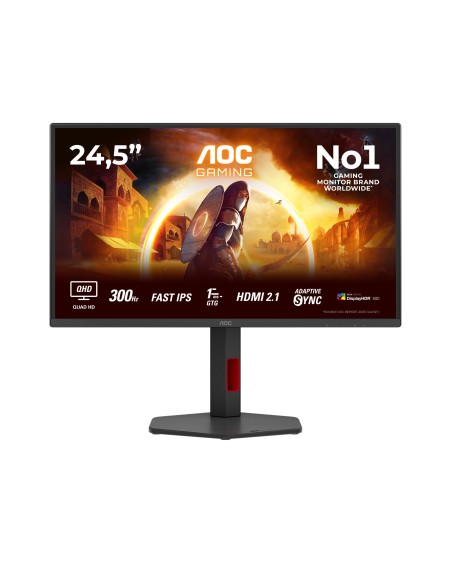 AOC G4 Q25G4SR pantalla para PC 62,2 cm (24.5") 2560 x 1440 Pixeles Quad HD LED Negro, Rojo
