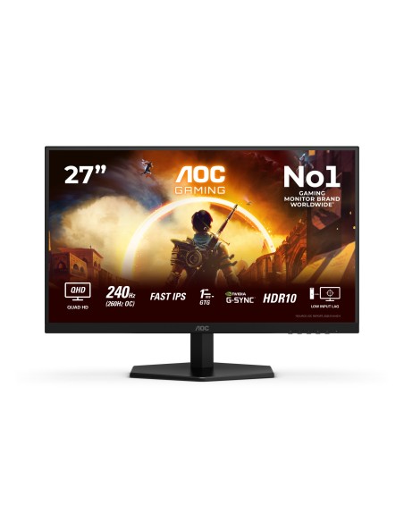 AOC G4 Q27G42ZE pantalla para PC 68,6 cm (27") 2560 x 1440 Pixeles Quad HD LCD Negro, Rojo