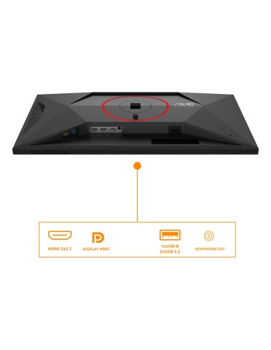 AOC G4 U27G4R pantalla para PC 68,6 cm (27") 3840 x 2160 Pixeles 4K Ultra HD LED Negro, Rojo