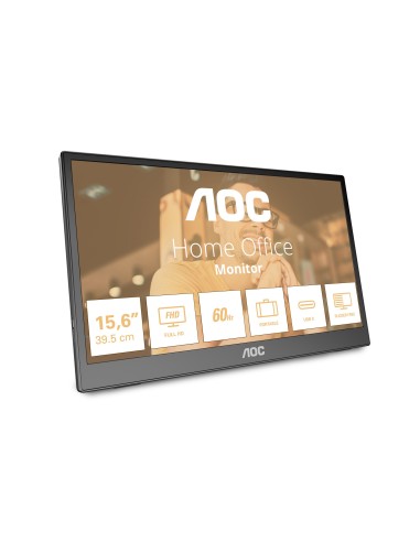 AOC 16T3EA monitor o TV portátil Negro 39,6 cm (15.6") 1920 x 1080 Pixeles