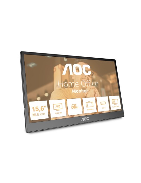 AOC 16T3EA monitor o TV portátil Negro 39,6 cm (15.6") 1920 x 1080 Pixeles