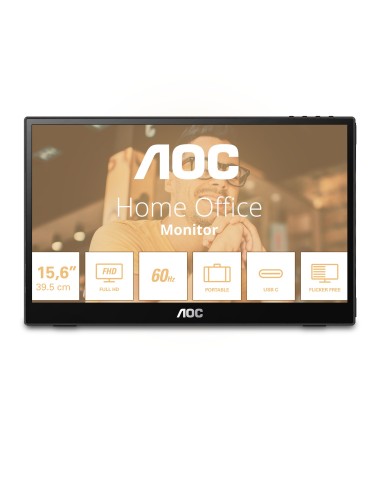 AOC 16T3EA monitor o TV portátil Negro 39,6 cm (15.6") 1920 x 1080 Pixeles