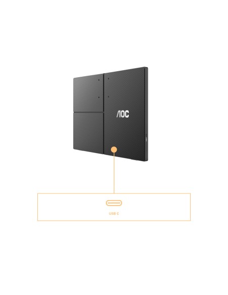 AOC 16T3EA monitor o TV portátil Negro 39,6 cm (15.6") 1920 x 1080 Pixeles