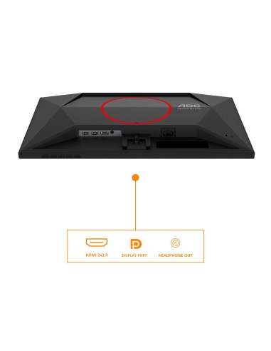 AOC G4 24G4HRE pantalla para PC 60,5 cm (23.8") 1920 x 1080 Pixeles Full HD LED Negro, Rojo