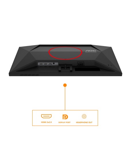 AOC G4 24G4HRE pantalla para PC 60,5 cm (23.8") 1920 x 1080 Pixeles Full HD LED Negro, Rojo