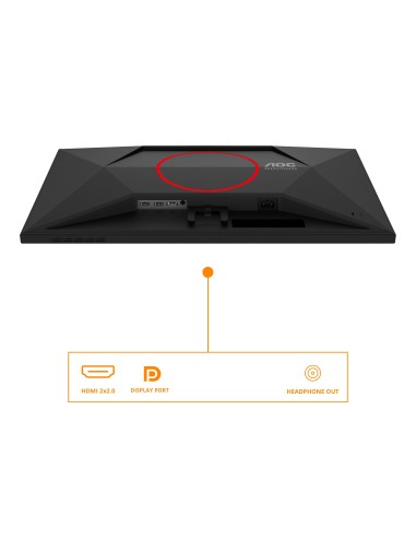 AOC G4 27G4HRE pantalla para PC 68,6 cm (27") 1920 x 1080 Pixeles Full HD LED Negro, Rojo
