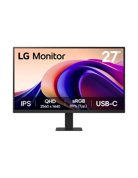 LG 27'' QHD Monitor pantalla para PC 68,6 cm (27") 2560 x 1440 Pixeles Quad HD Negro