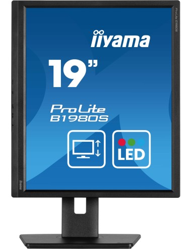 iiyama ProLite B1980S-B1 pantalla para PC 48,3 cm (19") 1280 x 1024 Pixeles VGA LED Negro