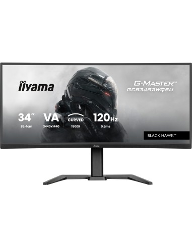 iiyama GCB3482WQSU-B1 pantalla para PC 86,4 cm (34") 3440 x 1440 Pixeles UltraWide Quad HD LED Negro