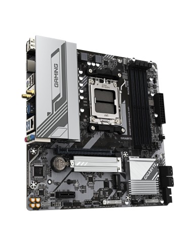GIGABYTE B650M GAMING PLUS WIFI Placa base - Procesadores AMD Ryzen 9000, VRM de 5+2+2 fases, hasta 8000 MHz DDR5, 2xPCIe 4.0