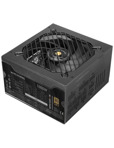 Mars Gaming MPB1000SIM unidad de fuente de alimentación 1000 W 24-pin ATX ATX Negro