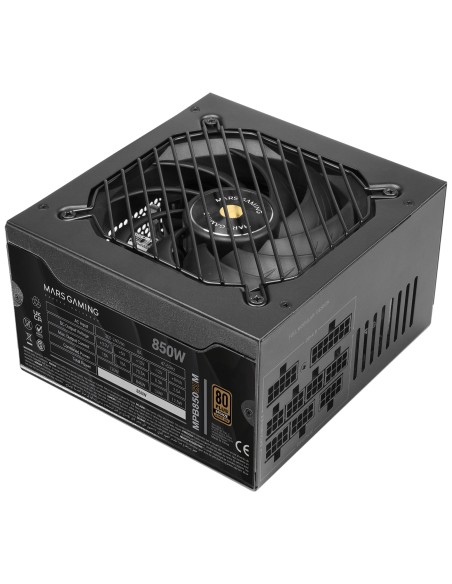 Mars Gaming MPB850SIM unidad de fuente de alimentación 850 W 24-pin ATX ATX Negro