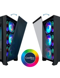 CoolBox GAMING CAJA ATX GE2000 DUALVIEW USB-C 3.2 GEN1 + 4 VENT.ARGB FRONTAL CRISTAL REJILLA 2